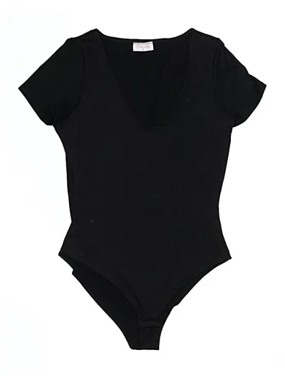 Pre-owned Pink Lily Bodysuit In Black