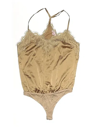 Pre-owned Pink Lily Bodysuit In Gold