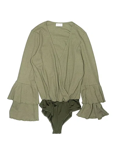 Pre-owned Pink Lily Bodysuit In Green