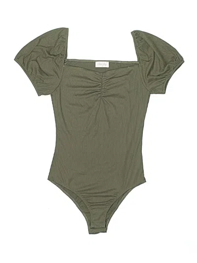 Pre-owned Pink Lily Bodysuit In Green
