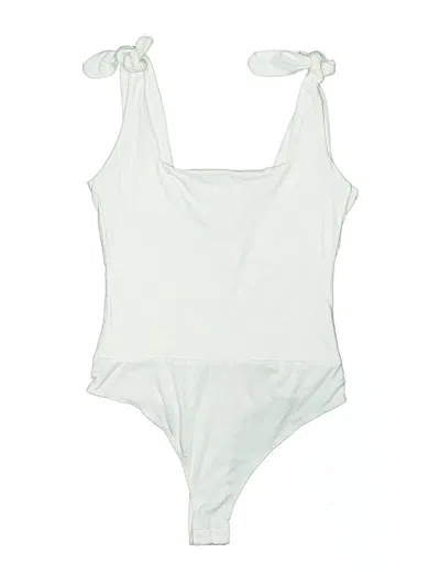 Pre-owned Pink Lily Bodysuit In White