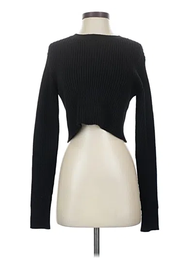 Pre-owned Pink Lily Cardigan Sweater In Black