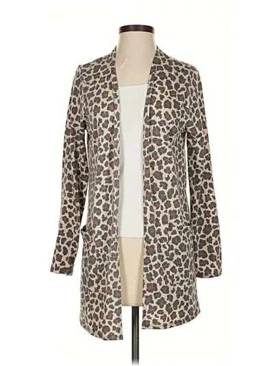 Pre-owned Pink Lily Cardigan Sweater In Brown