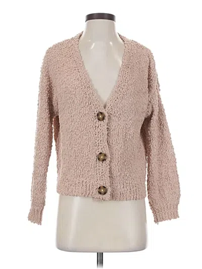 Pre-owned Pink Lily Cardigan Sweater In Brown