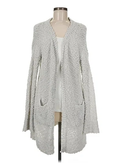 Pre-owned Pink Lily Cardigan Sweater In Gray