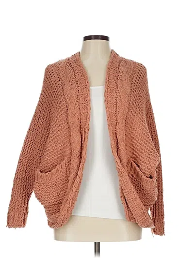 Pre-owned Pink Lily Cardigan Sweater In Orange