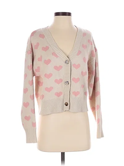 Pre-owned Pink Lily Cardigan Sweater In Pink