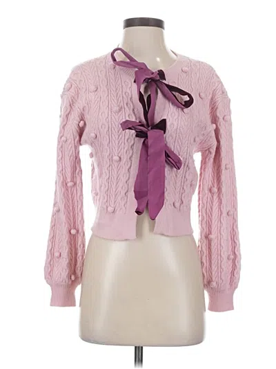 Pre-owned Pink Lily Cardigan Sweater In Pink