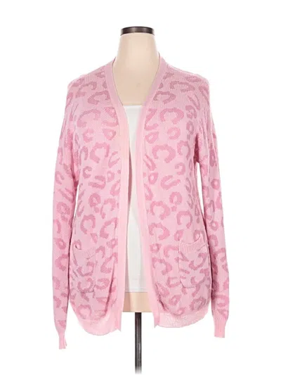 Pre-owned Pink Lily Cardigan Sweater In Pink