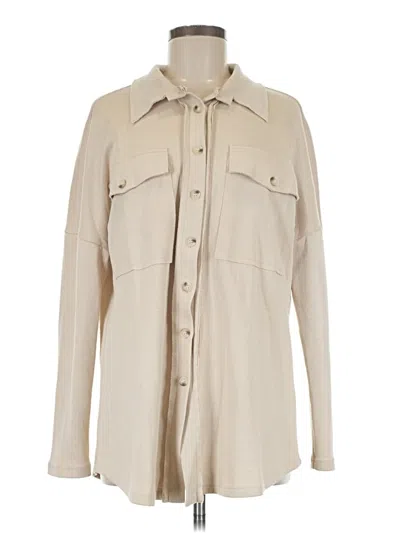 Pre-owned Pink Lily Cardigan Sweater In Tan