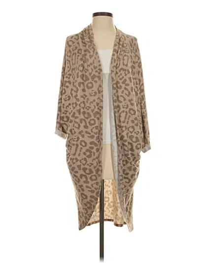 Pre-owned Pink Lily Cardigan Sweater In Tan