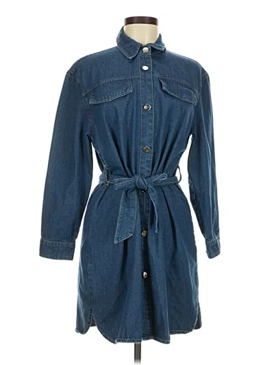 Pre-owned Pink Lily Casual Dress In Blue
