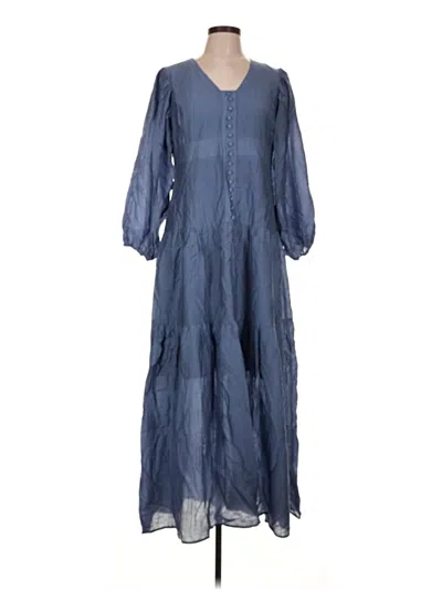 Pre-owned Pink Lily Casual Dress In Blue