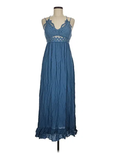 Pre-owned Pink Lily Casual Dress In Blue