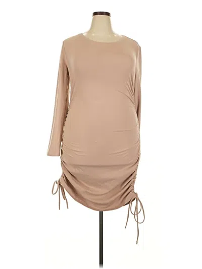 Pre-owned Pink Lily Casual Dress In Brown