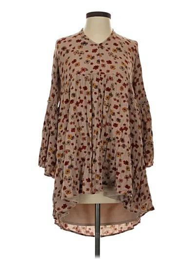 Pre-owned Pink Lily Casual Dress In Brown