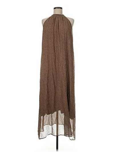 Pre-owned Pink Lily Casual Dress In Brown