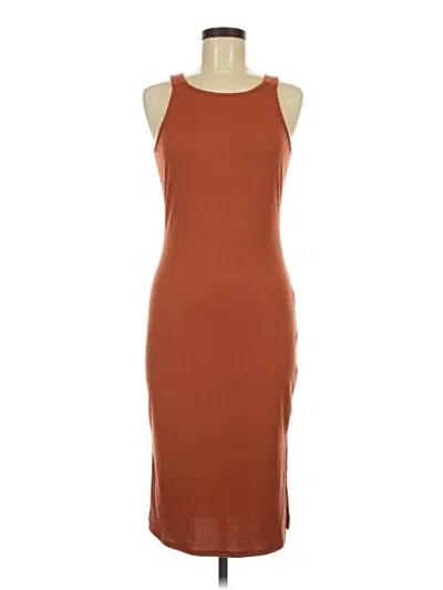 Pre-owned Pink Lily Casual Dress In Brown