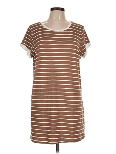 Pre-owned Pink Lily Casual Dress In Brown