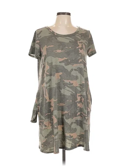Pre-owned Pink Lily Casual Dress In Gray