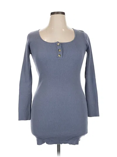 Pre-owned Pink Lily Casual Dress In Gray