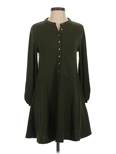 Pre-owned Pink Lily Casual Dress In Green