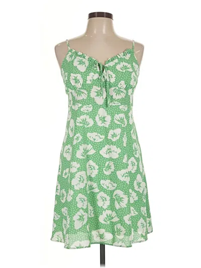 Pre-owned Pink Lily Casual Dress In Green
