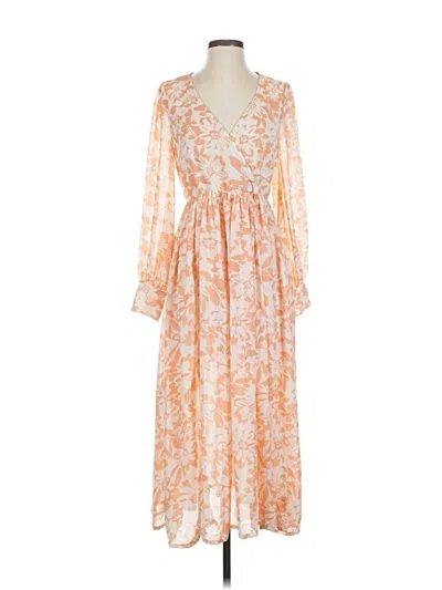 Pre-owned Pink Lily Casual Dress In Orange