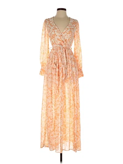 Pre-owned Pink Lily Casual Dress In Orange