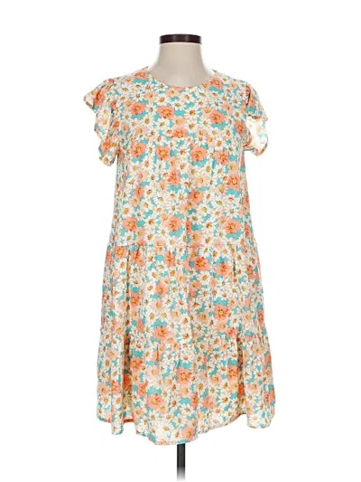 Pre-owned Pink Lily Casual Dress In Orange