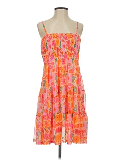 Pre-owned Pink Lily Casual Dress In Orange