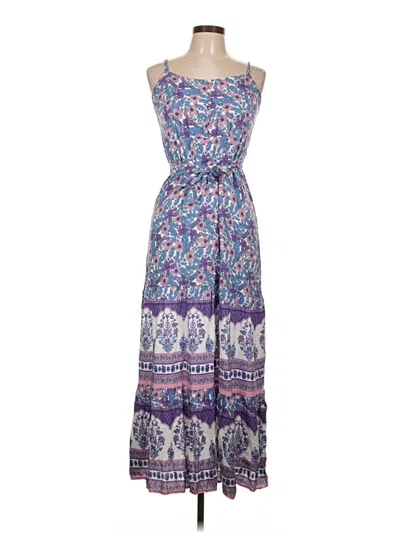 Pre-owned Pink Lily Casual Dress In Purple