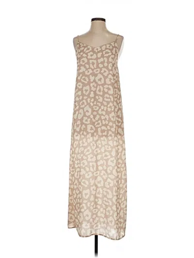 Pre-owned Pink Lily Casual Dress In Tan