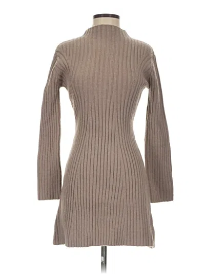 Pre-owned Pink Lily Casual Dress In Tan