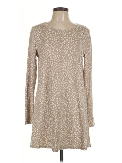 Pre-owned Pink Lily Casual Dress In Tan