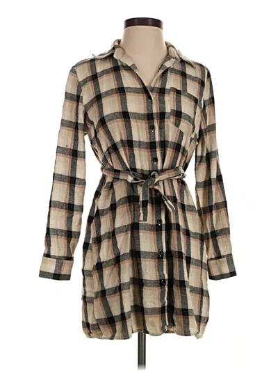 Pre-owned Pink Lily Casual Dress In Tan