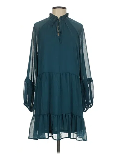 Pre-owned Pink Lily Casual Dress In Teal