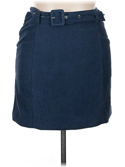 Pre-owned Pink Lily Casual Skirt In Blue