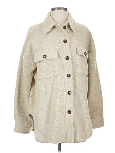 Pre-owned Pink Lily Coat In Ivory