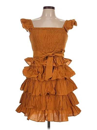 Pre-owned Pink Lily Cocktail Dress In Brown