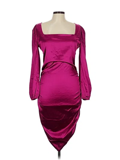 Pre-owned Pink Lily Cocktail Dress In Burgundy