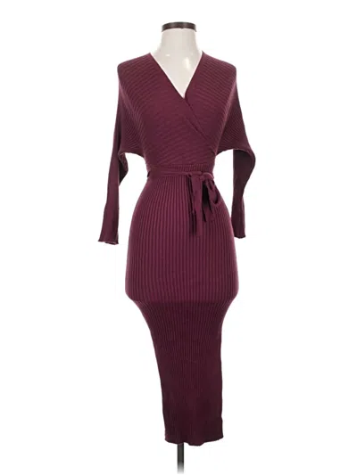 Pre-owned Pink Lily Cocktail Dress In Burgundy