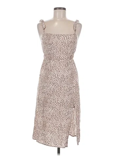 Pre-owned Pink Lily Cocktail Dress In Tan