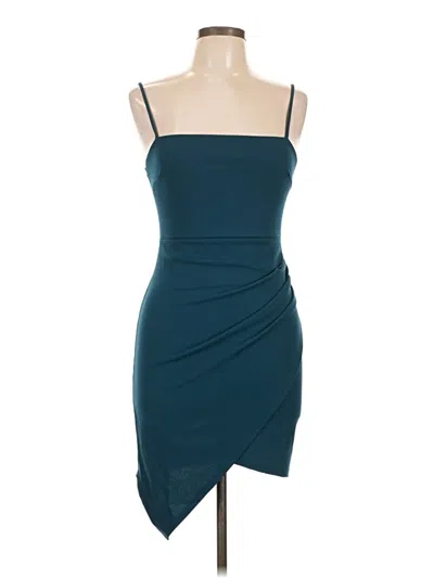Pre-owned Pink Lily Cocktail Dress In Teal