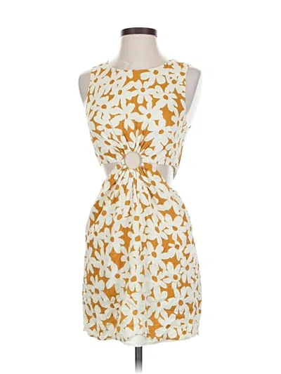 Pre-owned Pink Lily Cocktail Dress In Yellow