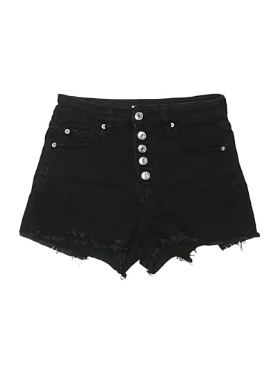 Pre-owned Pink Lily Denim Shorts In Black