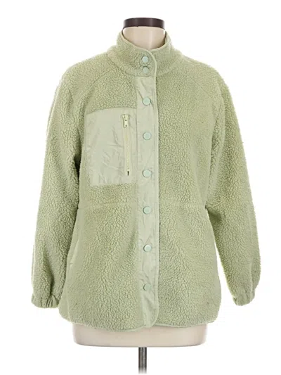 Pre-owned Pink Lily Fleece Jacket In Green