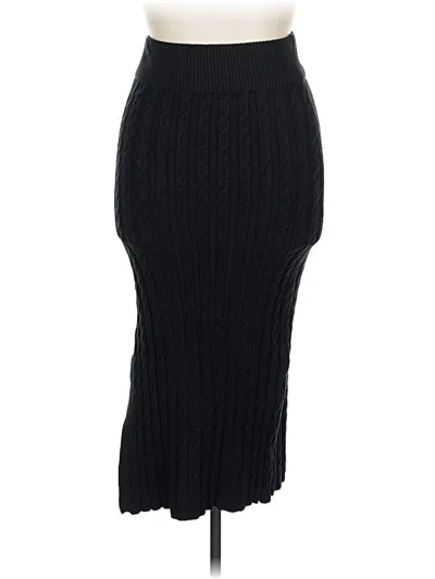 Pre-owned Pink Lily Formal Skirt In Black