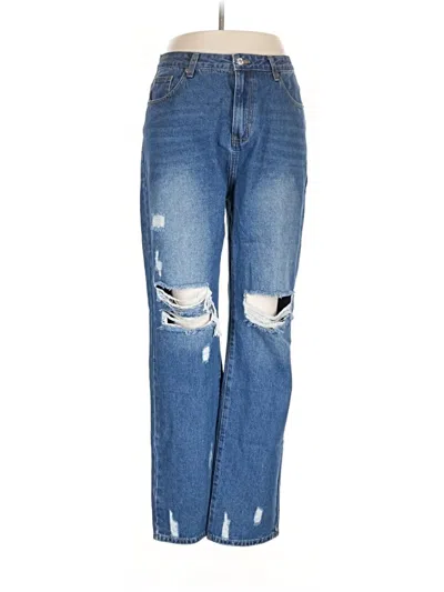 Pre-owned Pink Lily Jeans In Blue