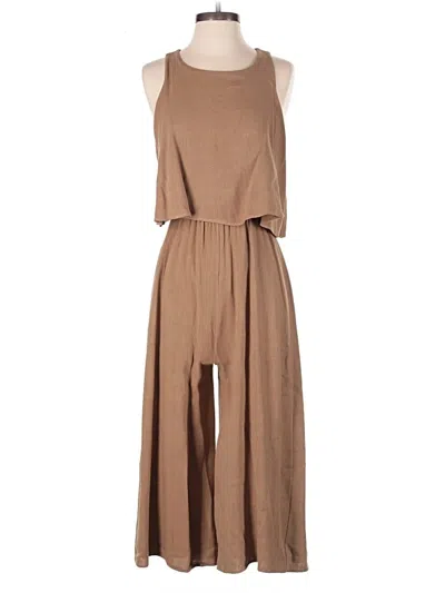 Pre-owned Pink Lily Jumpsuit In Brown